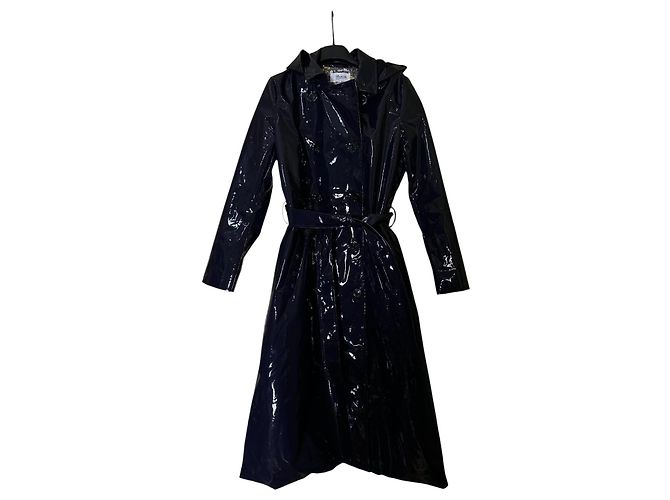 Bonpoint trench coat Garbo azul marino - vista 4