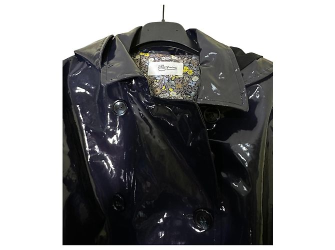 Bonpoint trench coat Garbo azul marino - vista 5