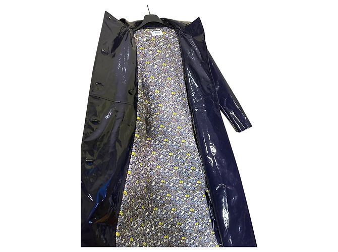 Bonpoint trench coat Garbo azul marino - vista 9
