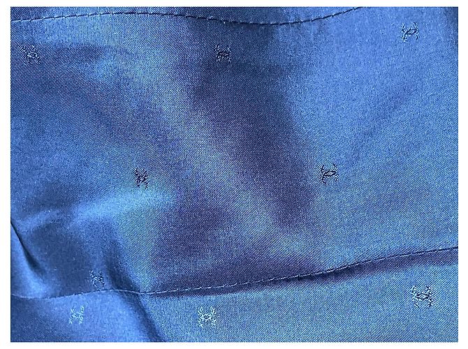 Chanel Abrigo de Tweed Azul Marino - vista 9