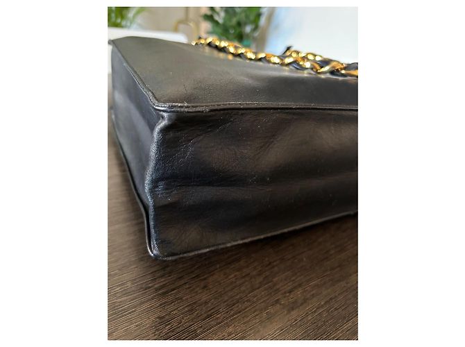 Borsa tote Chanel in pelle nera Nero - vista 5