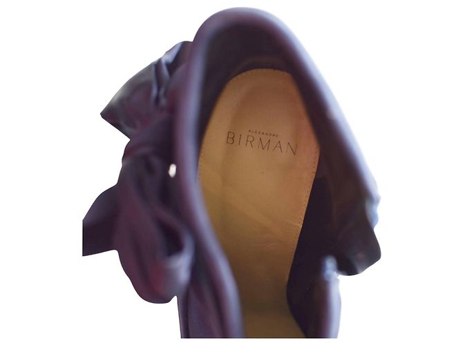 Stivaletti Alexandre Birman in satin blu a punta Taglia 40 - vista 10