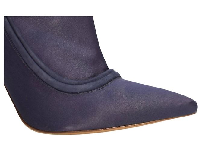 Stivaletti Alexandre Birman in satin blu a punta Taglia 40 - vista 9