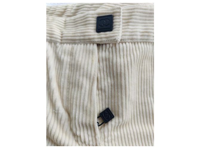 Pantalones Chanel Crudo - vista 5