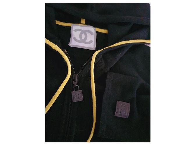 Sudadera de lana Chanel Negro Verde - vista 4