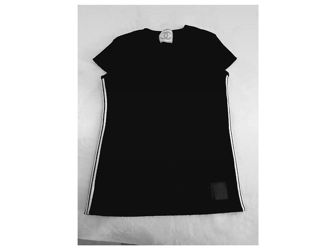 Suéter Chanel de lã preto e branco - vista 3