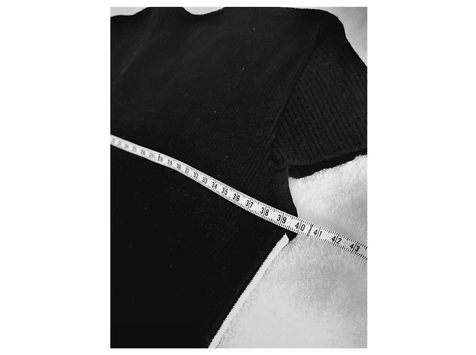 Suéter Chanel de lã preto e branco - vista 5