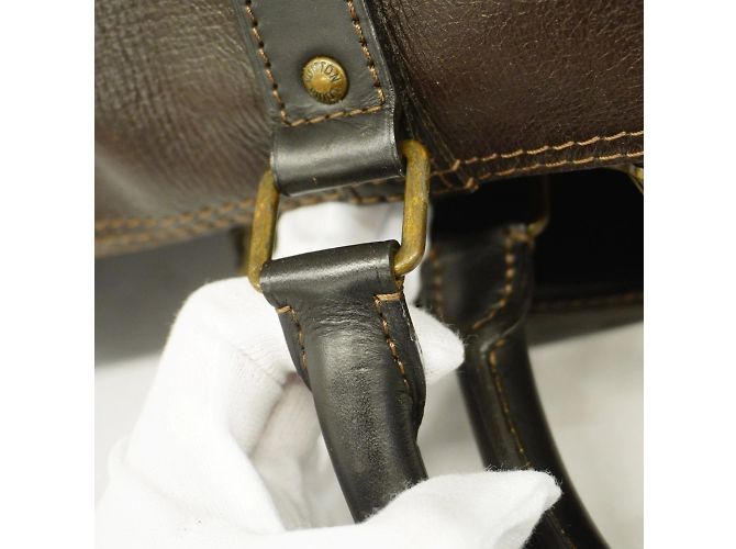 Louis Vuitton Boston Bag Utah Keepall Bandouliere 55 Brown - view 12