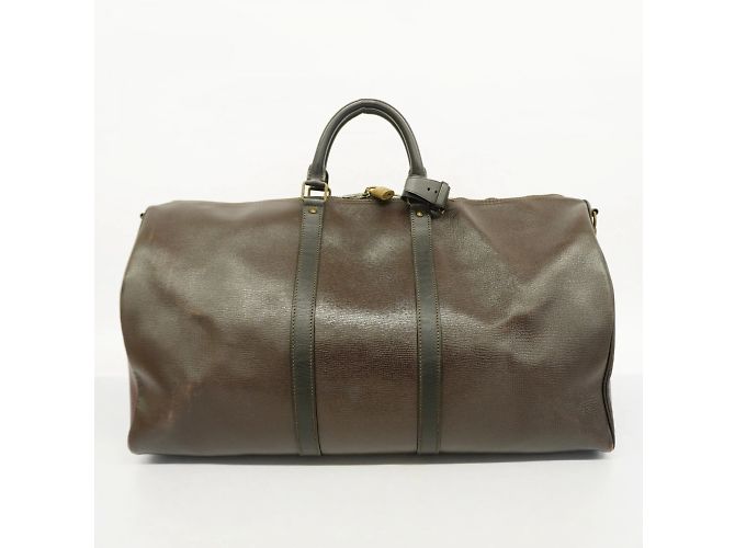 Louis Vuitton Boston Bag Utah Keepall Bandouliere 55 Brown - view 17