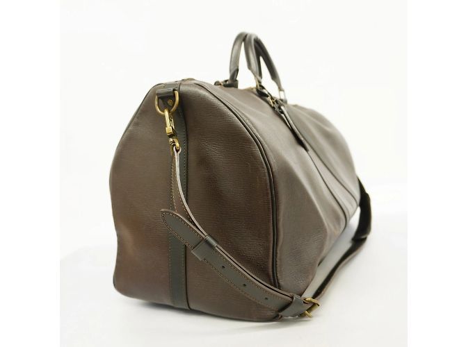 Louis Vuitton Boston Bag Utah Keepall Bandouliere 55 Brown - view 2