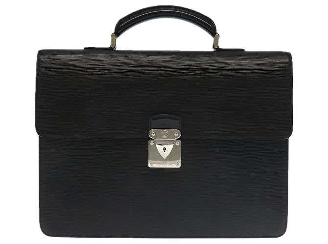 LOUIS VUITTON Borsa da lavoro Epi Laguito Nera M54552 LV Auth ep6070 Nero - vista 13