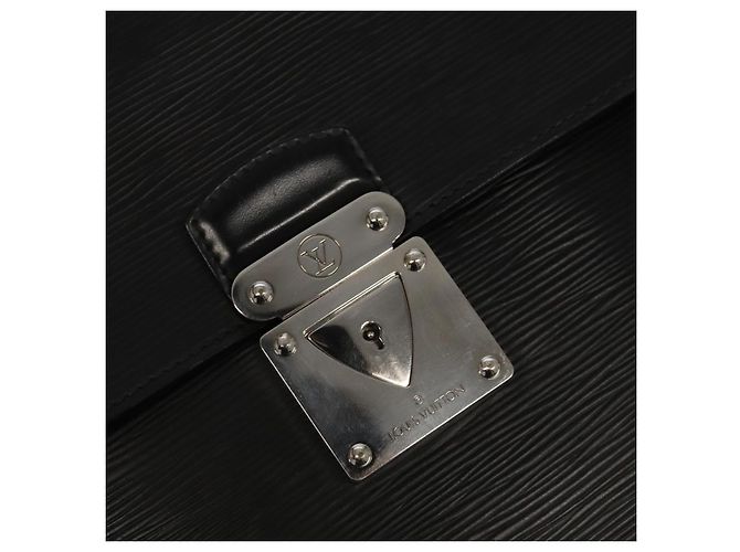 LOUIS VUITTON Borsa da lavoro Epi Laguito Nera M54552 LV Auth ep6070 Nero - vista 17