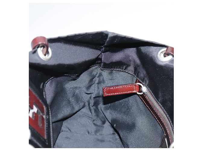 Borsa a mano FENDI in nylon nero Auth ep6199 - vista 17