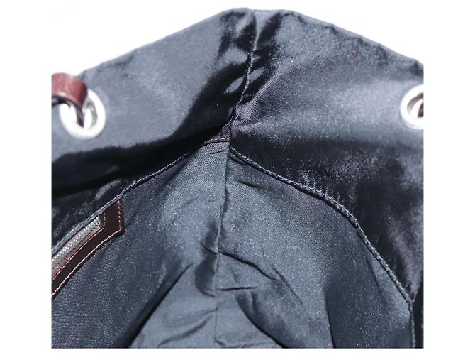 Borsa a mano FENDI in nylon nero Auth ep6199 - vista 18