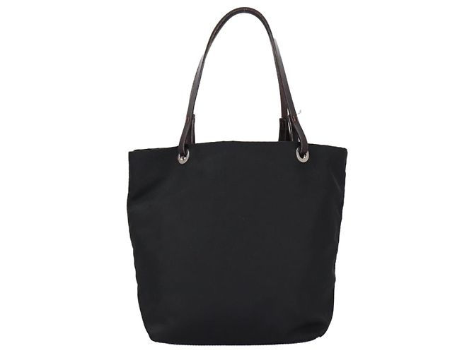 Borsa a mano FENDI in nylon nero Auth ep6199 - vista 2