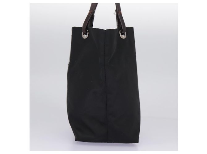 Borsa a mano FENDI in nylon nero Auth ep6199 - vista 3