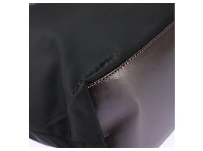 Borsa a mano FENDI in nylon nero Auth ep6199 - vista 9
