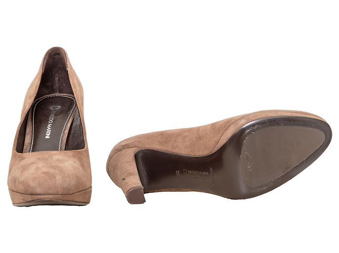 Autre Marque Pumps in suede Osvaldo Martini Marrone - vista 15