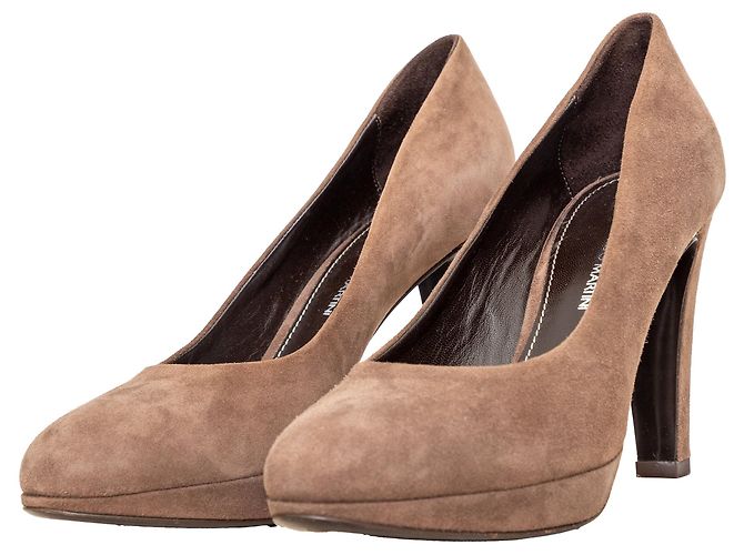 Autre Marque Pumps in suede Osvaldo Martini Marrone - vista 4