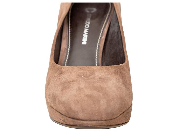 Autre Marque Pumps in suede Osvaldo Martini Marrone - vista 9