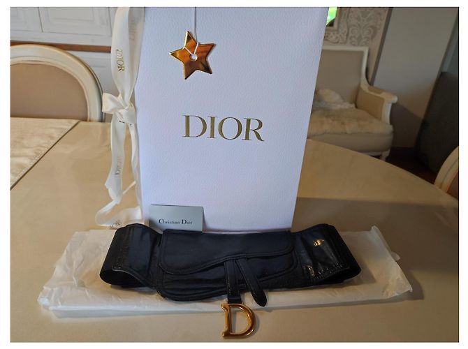 Christian Dior Saddle Gürtel aus Leder schwarz - Ansicht 4
