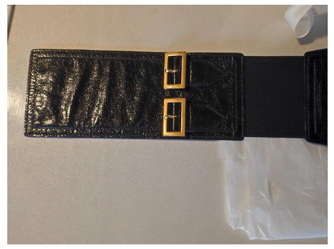 Christian Dior Saddle Gürtel aus Leder schwarz - Ansicht 7