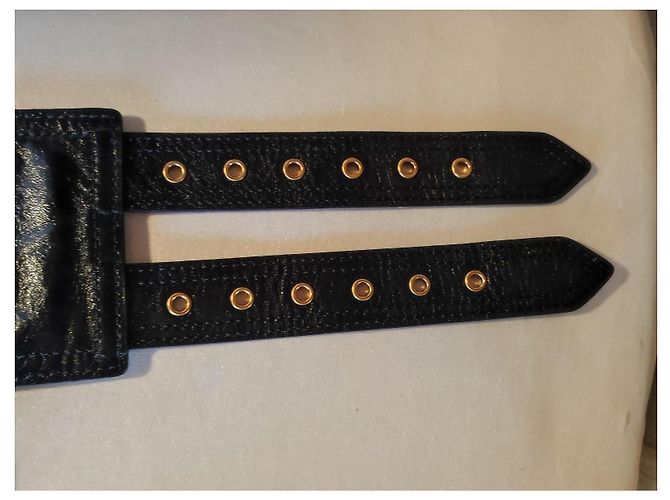 Christian Dior Saddle Gürtel aus Leder schwarz - Ansicht 8
