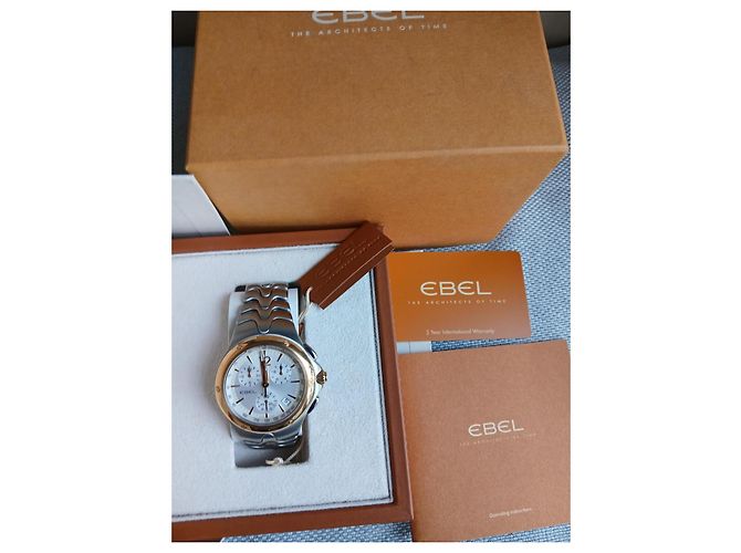 Relógio Ebel Sport Wave em ouro e aço Hardware prateado - vista 4