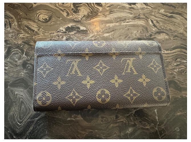 Louis Vuitton Monogram Canvas Illustre Transatlantic Sarah Wallet Pink Brown - view 4