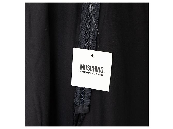 Vestido de seda Moschino Cheap and Chic Negro - vista 15