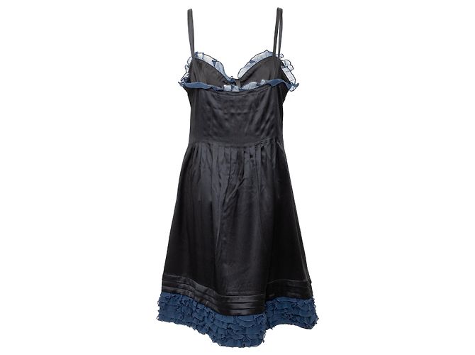 Vestido de seda Moschino Cheap and Chic Negro - vista 2