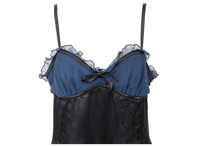 Vestido de seda Moschino Cheap and Chic Negro - vista 3