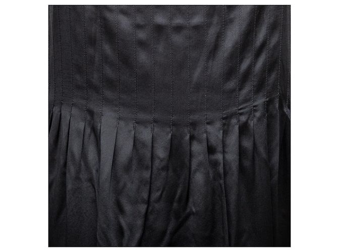 Vestido de seda Moschino Cheap and Chic Negro - vista 7