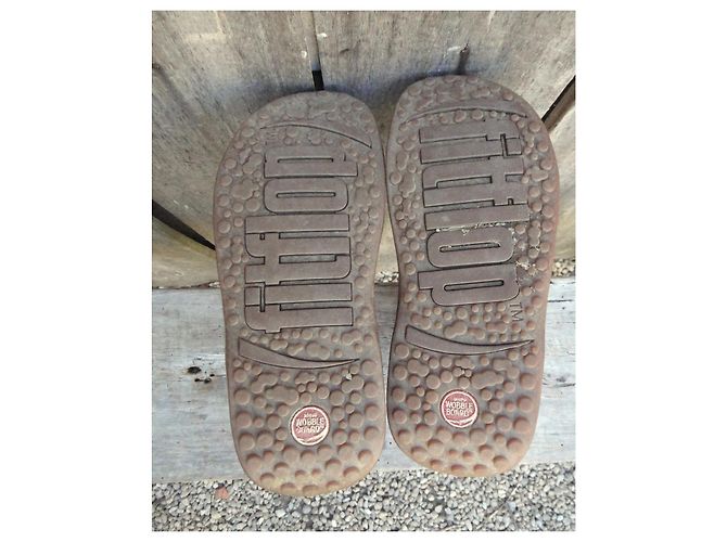Autre Marque Botines Fitflop de cuero marrón claro - vista 6