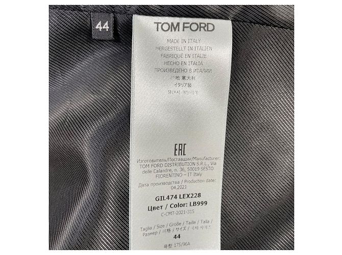 Tom Ford Single-Breasted Blazer with Pockets in Black Leather - view 11