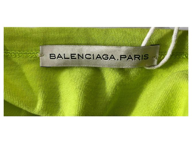 Camiseta de cuello redondo en algodón verde con estampado gráfico de Balenciaga Parfums - vista 11