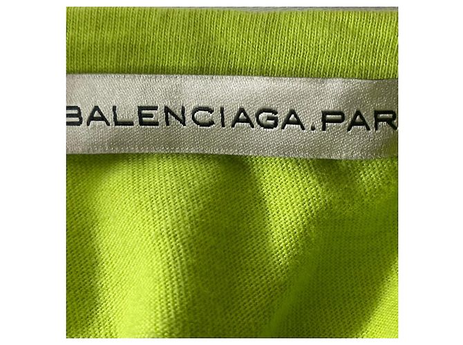 Camiseta de cuello redondo en algodón verde con estampado gráfico de Balenciaga Parfums - vista 5