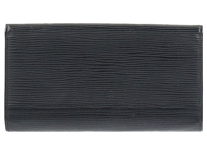 Cartera larga Sarah Louis Vuitton en cuero Epi negro - vista 2
