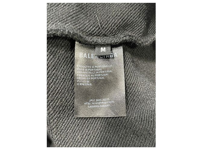 Everyday Balenciaga Back Flip Logo Hoodie aus schwarzer Baumwolle - Ansicht 10