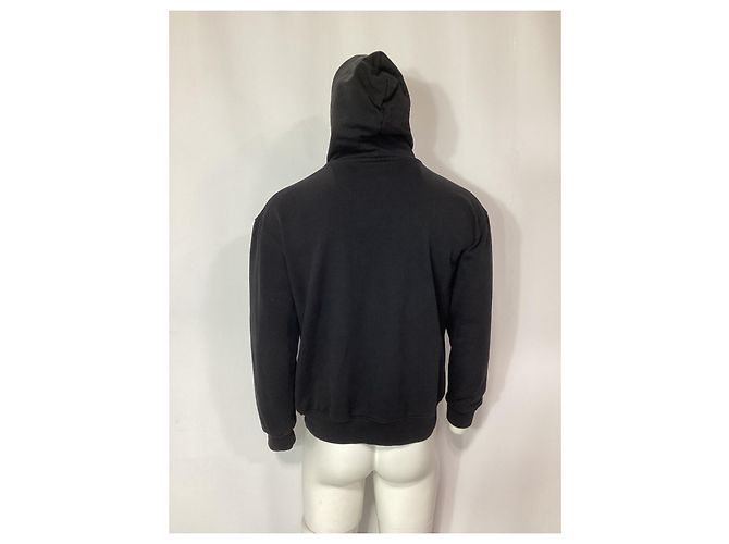 Everyday Balenciaga Back Flip Logo Hoodie aus schwarzer Baumwolle - Ansicht 11