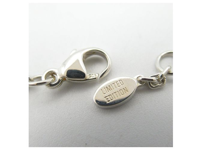 Collana Lockit Learn in argento 925 Louis Vuitton Metallico - vista 3
