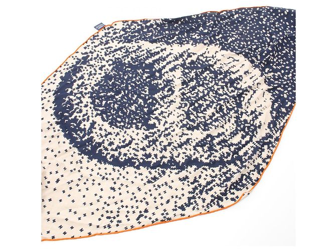 Hermès Hermes Silk Cashmere Scarf Brown Beige - view 4