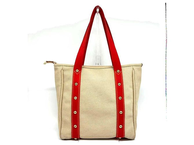 Louis Vuitton Antigua Canvas Tote Rot - Ansicht 2