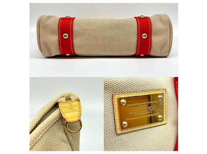 Louis Vuitton Antigua Canvas Tote Rot - Ansicht 4