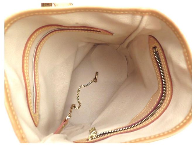 Louis Vuitton Bucket PM Monogram Marrone Tela Marrone scuro Monogramma - vista 11