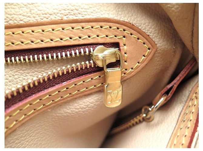 Louis Vuitton Bucket PM Monogram Marrone Tela Marrone scuro Monogramma - vista 9