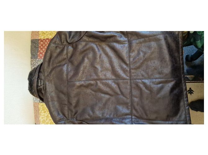 Bugatti Jacke dunkelbraun mit Fellfutter Größe 50 - Ansicht 3