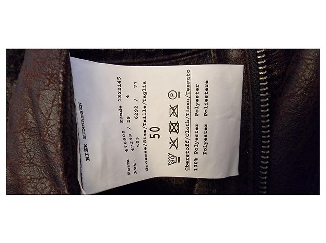 Bugatti Jacke dunkelbraun mit Fellfutter Größe 50 - Ansicht 6