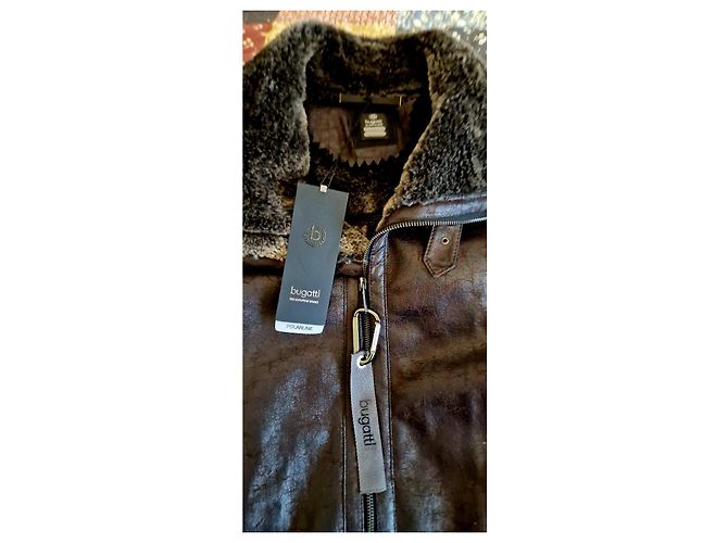 Bugatti Jacke dunkelbraun mit Fellfutter Größe 50 - Ansicht 8