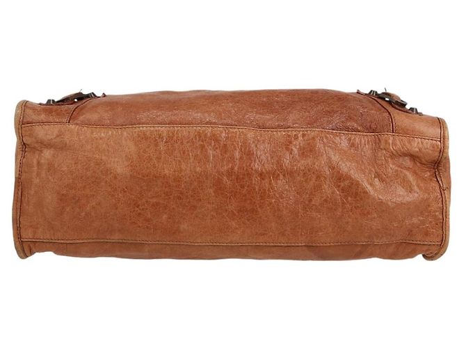 Borsa Balenciaga City in pelle marrone Marrone chiaro Caramello - vista 2
